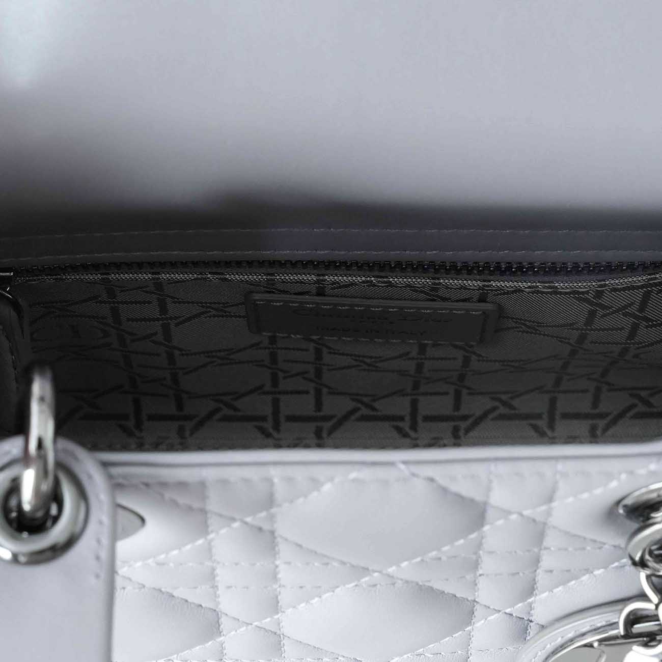 CHRISTIAN DIOR(USED)크리스찬디올 램스킨 레이디디올 스몰